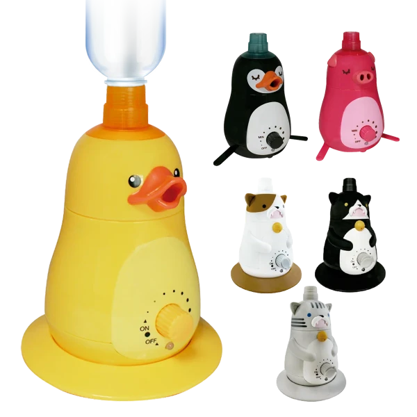 Kooling humidifier quick to dry & long - lasting moisture. Use a water bottle to humidify. Light and portable. Fashion cartoon design